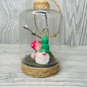 Adopt a fairy gnome Handmade terrariums fairy’s hanging decoration art whimsical
